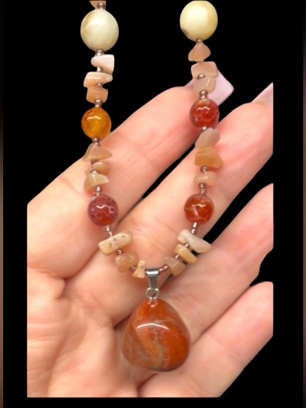 Mixed Stones Necklace Set